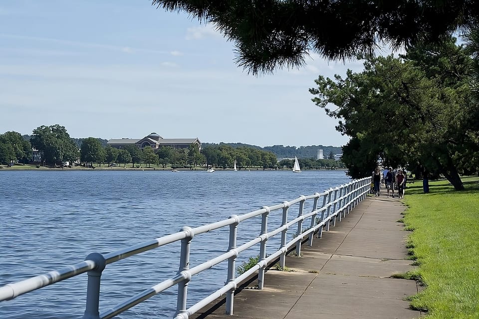 Stroll the scenic waterfront path and unwind by the water.