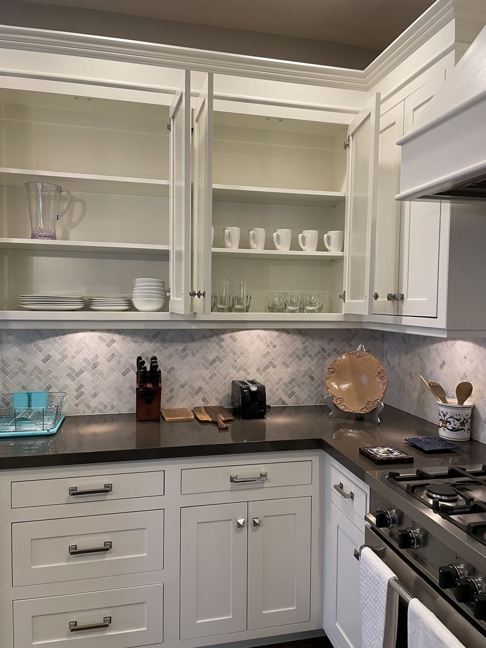 Kitchen has everything you need to cook or enjoy a meal...pot filler over stove.