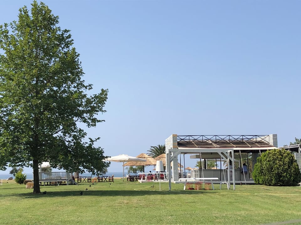 Beach bar near