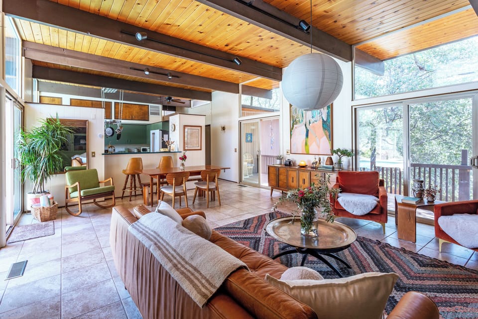 Spacious, light-filled living room designed for relaxing together after the park
