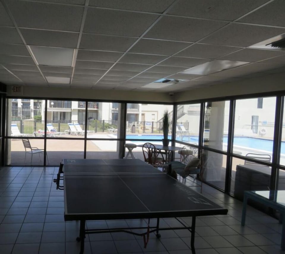 Ping pong table in clubhouse 