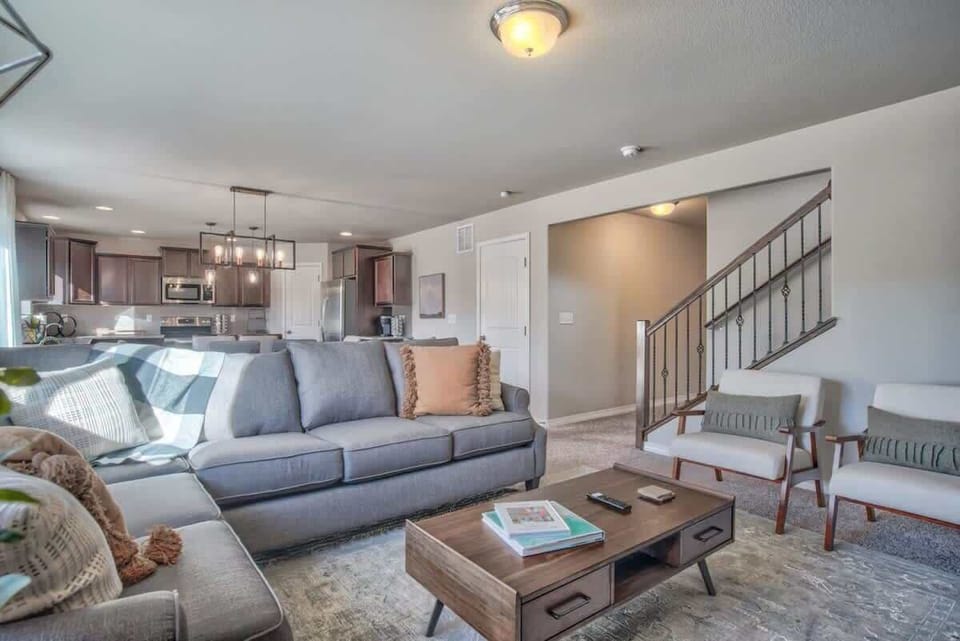 Our Living Room, Dining Area, and Fully Equipped Kitchen Flow Together for Effortless Enjoyment