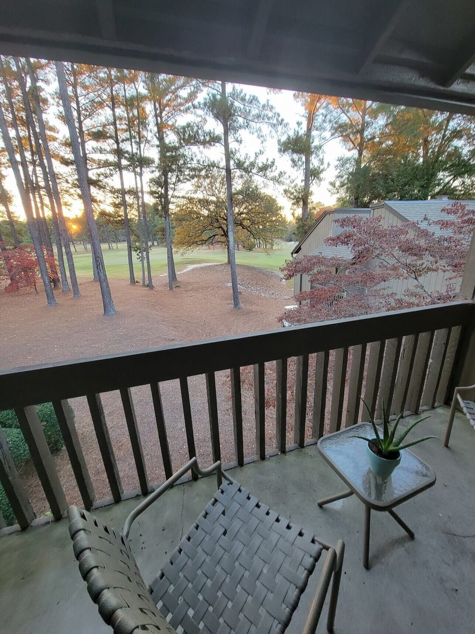 Balcony. Great view of #2 green.