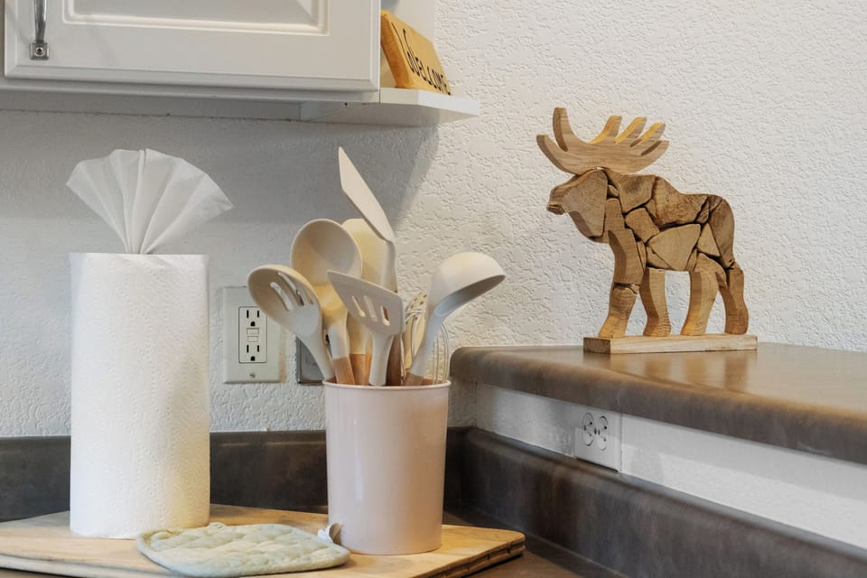 Cook, dine, and unwind in this fully equipped, modern kitchen designed for both convenience and style.