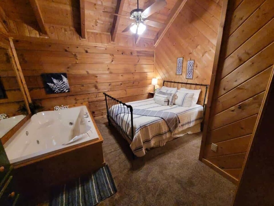 View inside the room with the bathtub