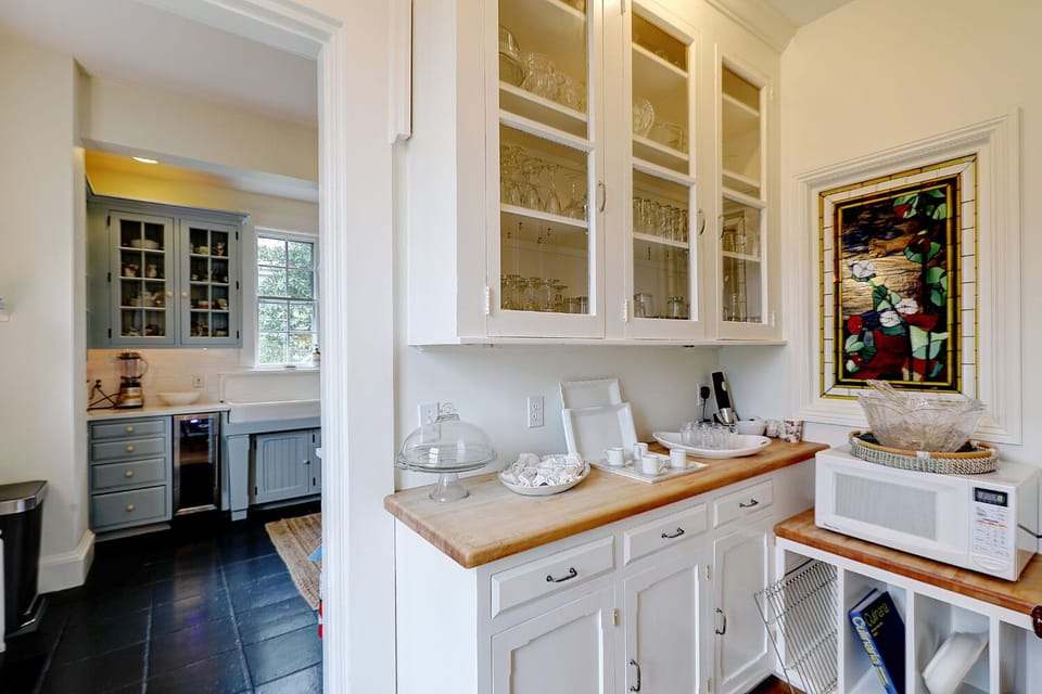 Fully stocked butlers pantry with all of your entertaining staples! 