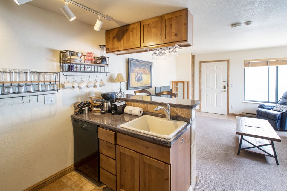 Functional kitchen.