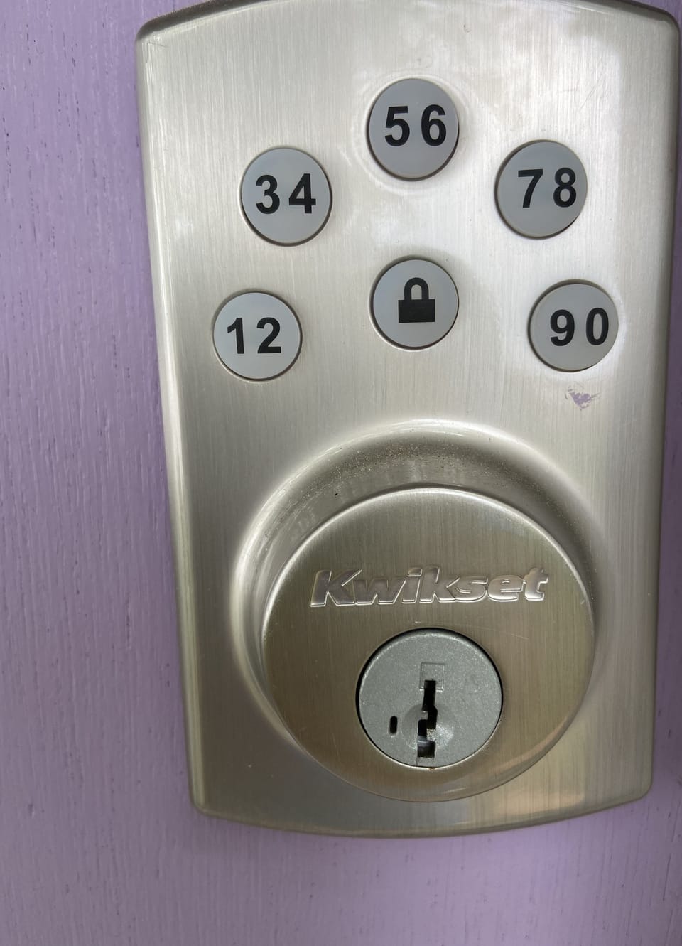 Lock on front door