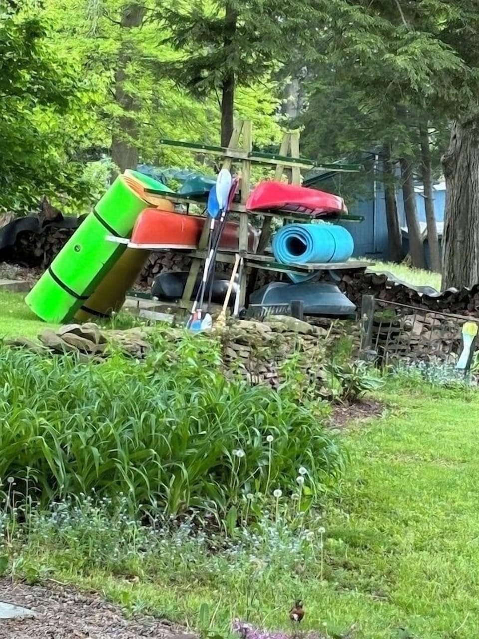 Lakepads, kayaks and canoe for your use