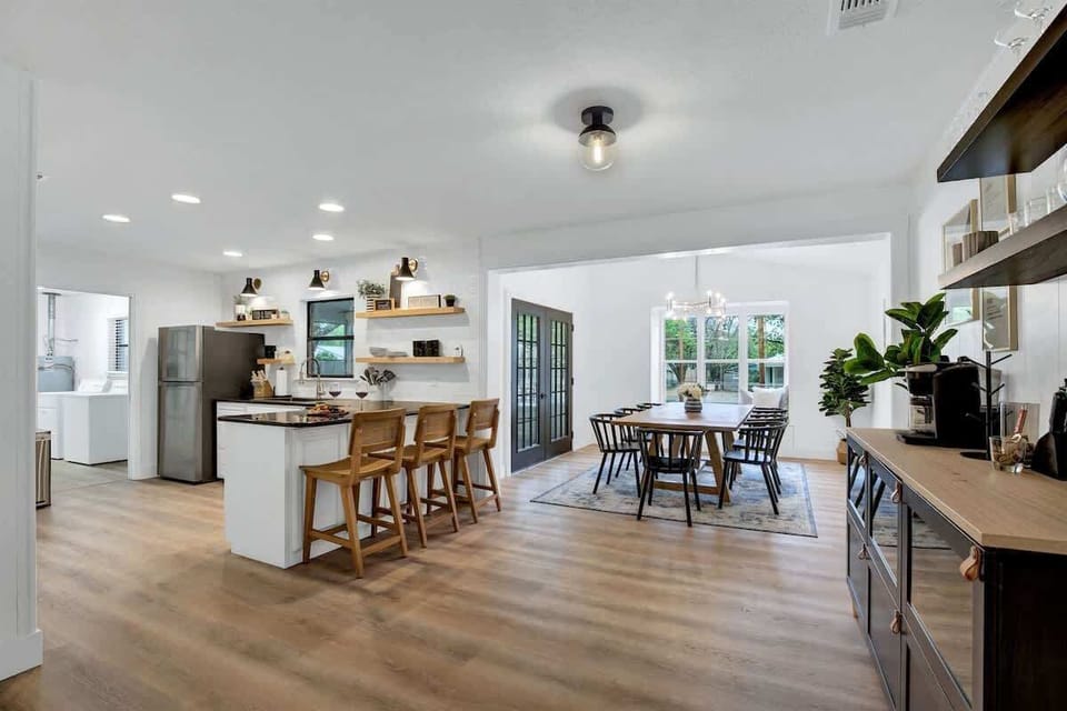View Into Kitchen and Dining Room