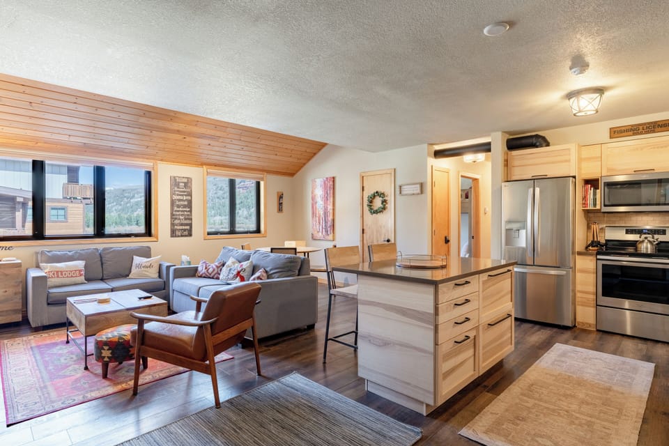 Bright and spacious interior.