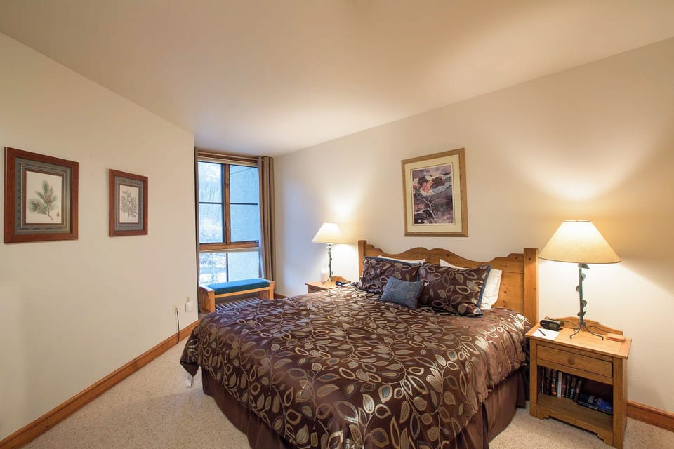 Primary bedroom features a king bed.