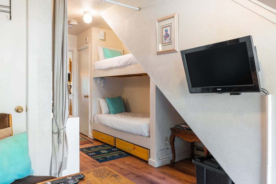 Bunk bed in the hallway.