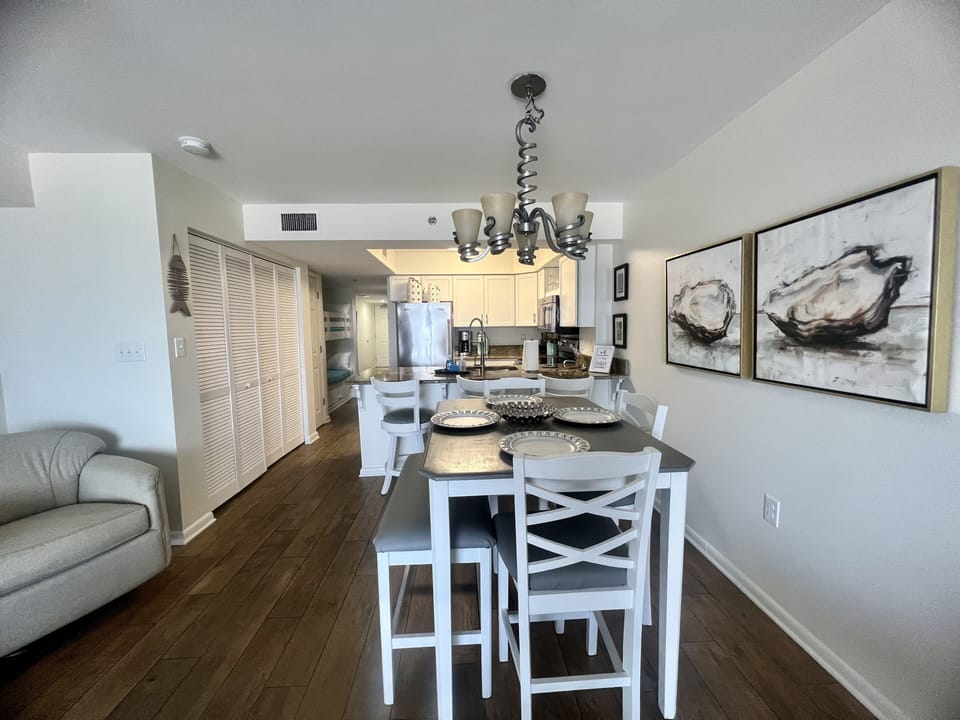 3 Bar stools and dining table for four