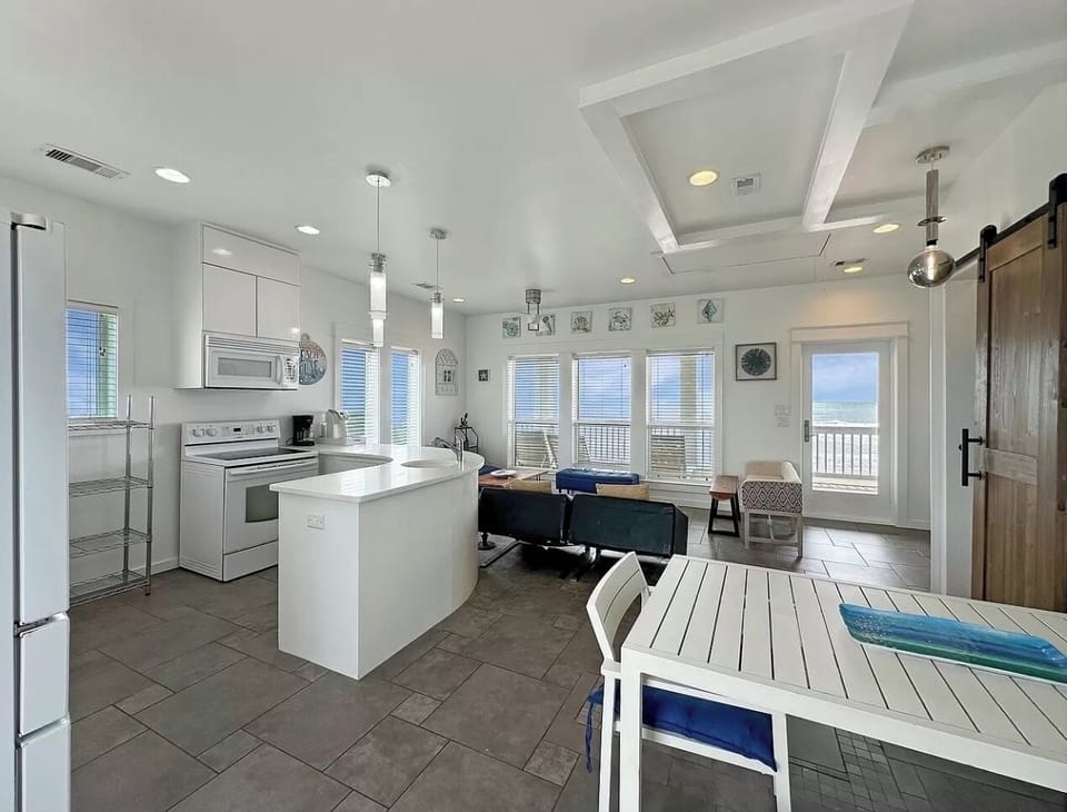 The dining table also serves as your laptop spot in case its a working vacay!