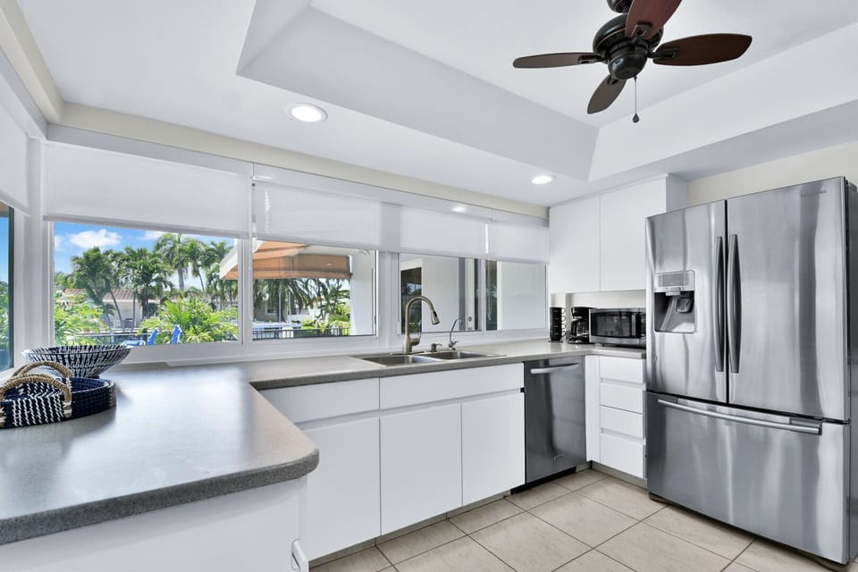 Kitchen has all the features and untensils for  wonderful family stay