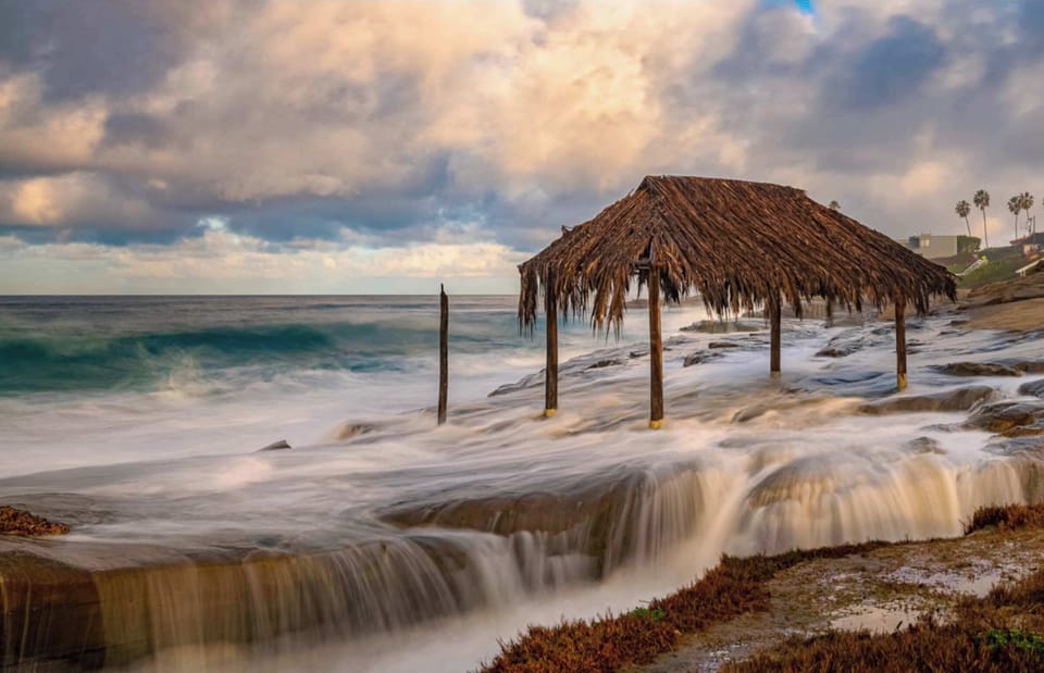 Enjoy the painting-like skies at the iconic Surf Shack