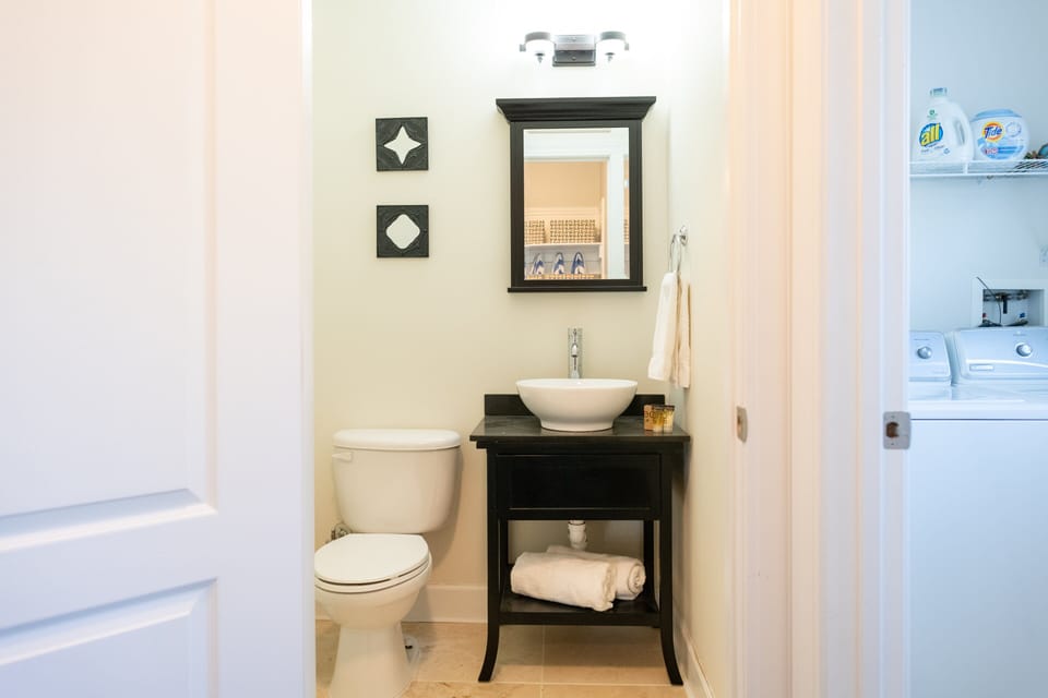 Half Bath Off the Kitchen