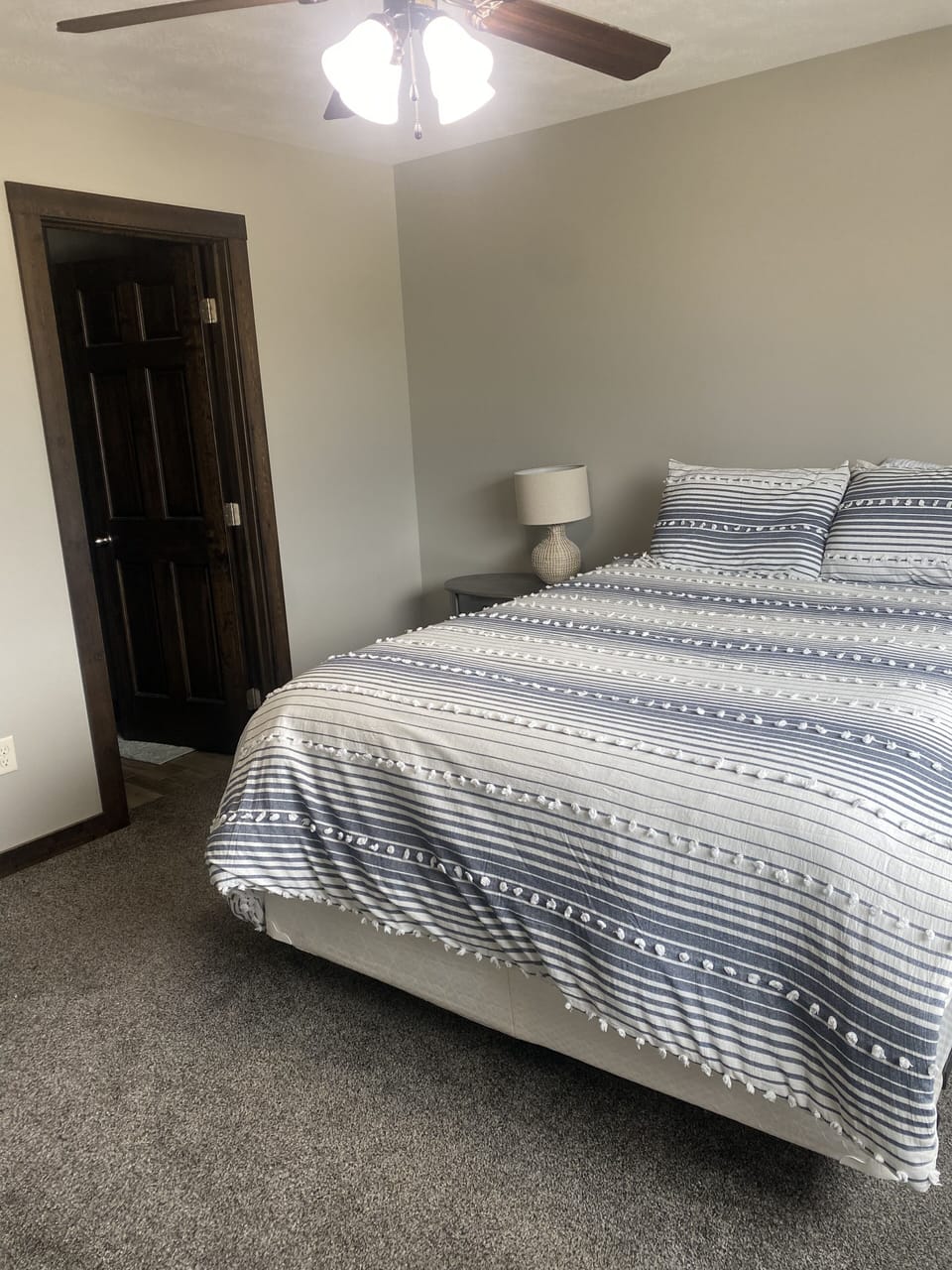 Master Bedroom located on 2nd floor. Smart TV and full bathroom