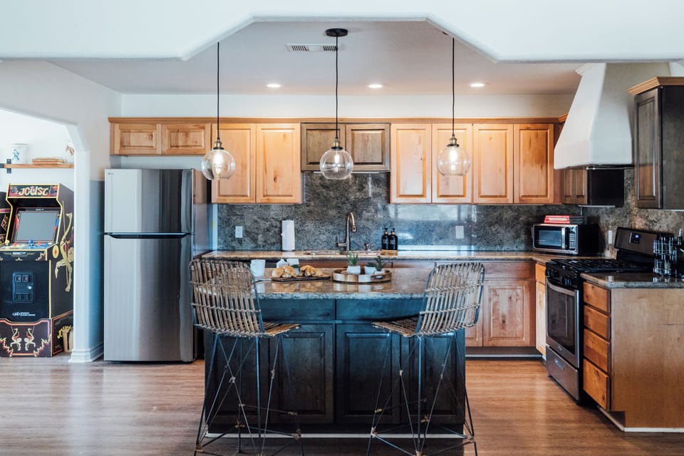 Fully stocked kitchen so you can whip up a feast.