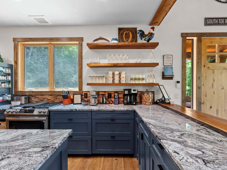 kitchen and coffee station