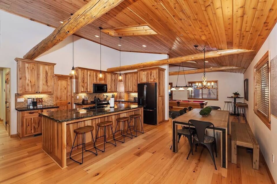 Grand open kitchen is great for entertaining while preparing your favorite meals 