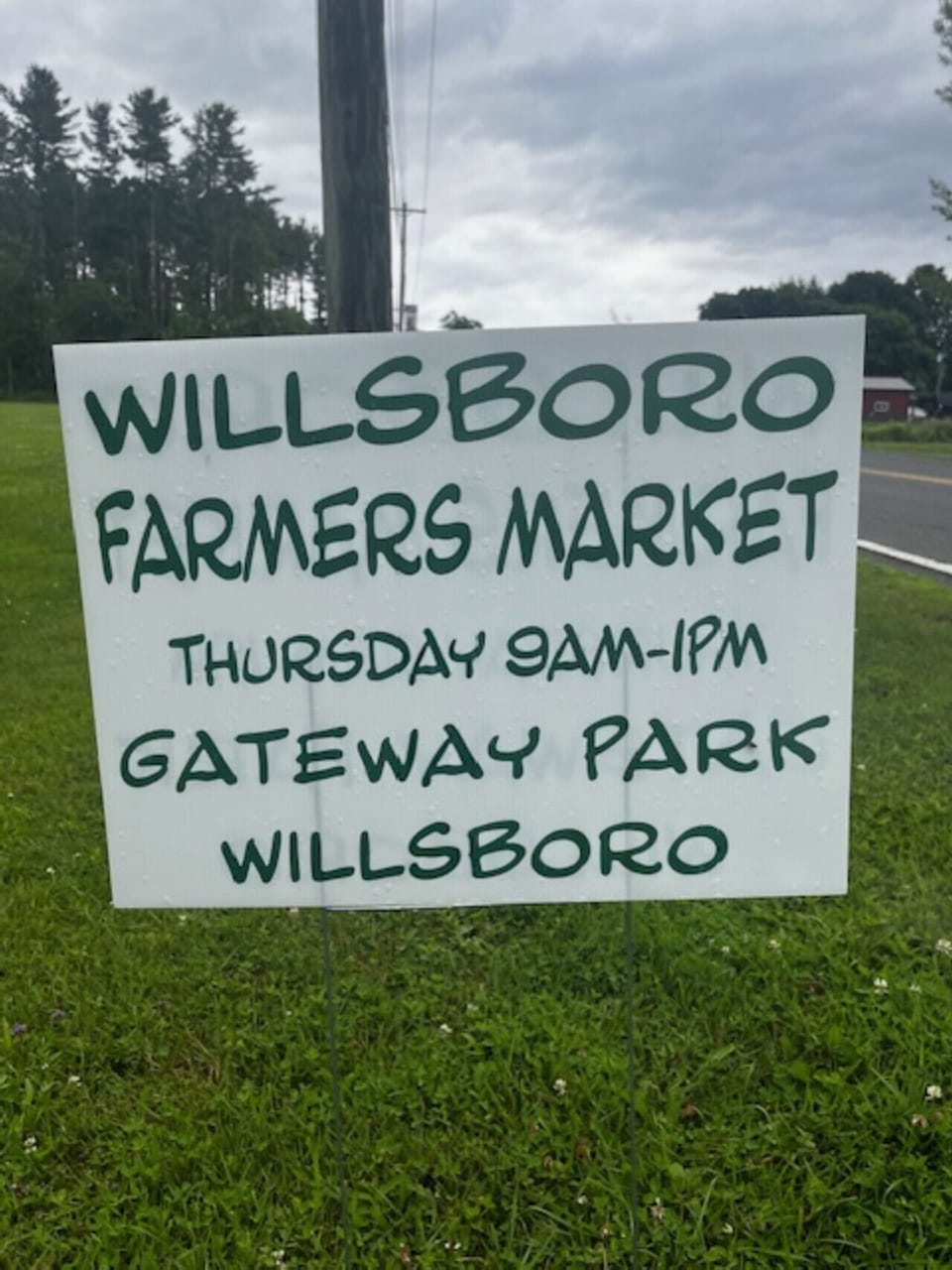 The farmers market is 1.5 miles from the property