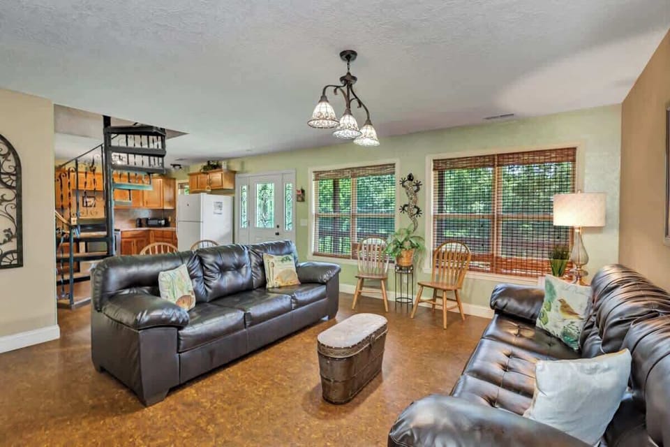 When you're not outside you can relax in the living room