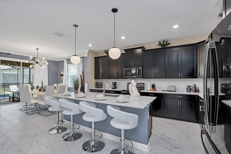 Modernized kitchen with countertop
