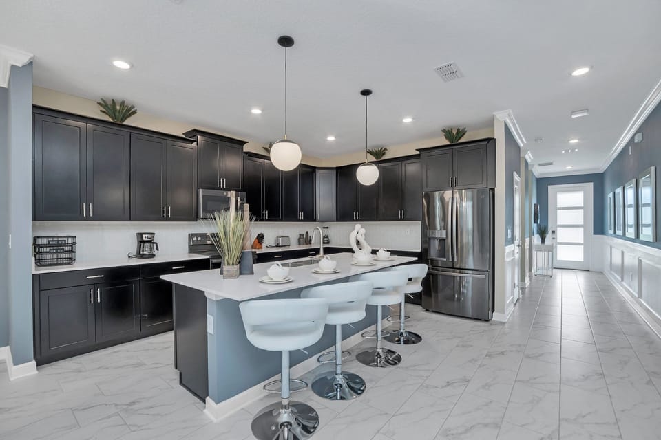 Modernized kitchen with countertop