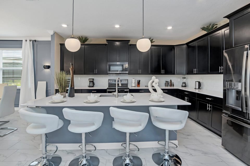 Modernized kitchen with countertop
