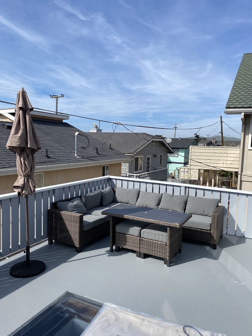 Relax outside the master bedroom