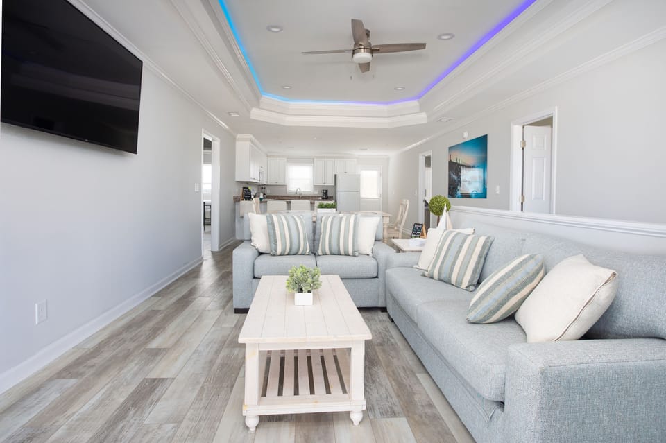 Queen sleeper sofa upstairs living room