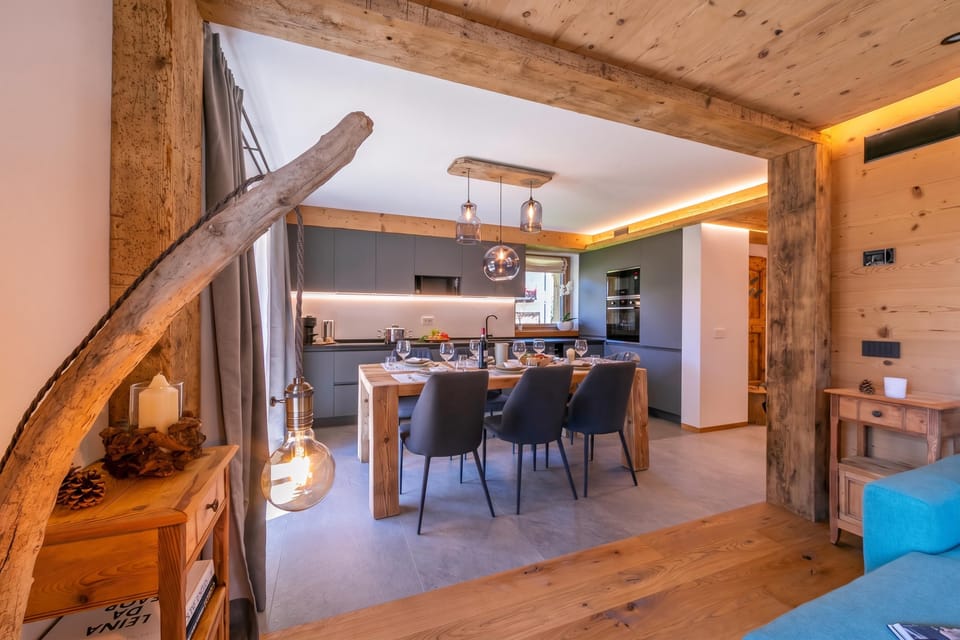 Kitchen and dining area