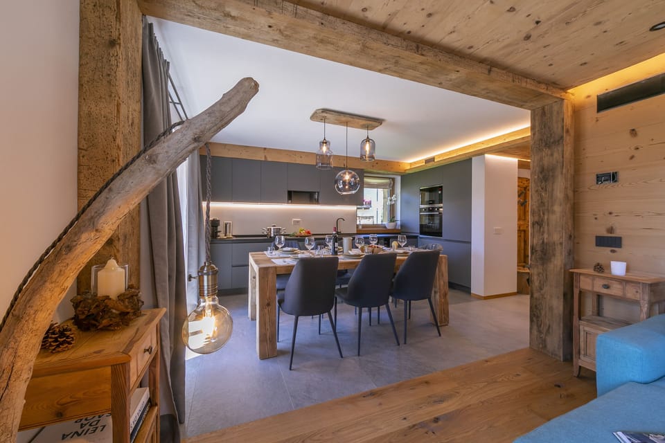 Kitchen and dining area