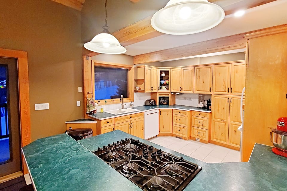Kitchen with hickory craftsman cabinets