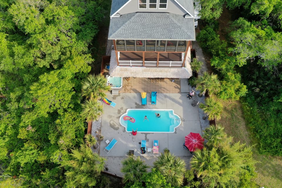 Our magical backyard oasis for you and your family to relax and enjoy!