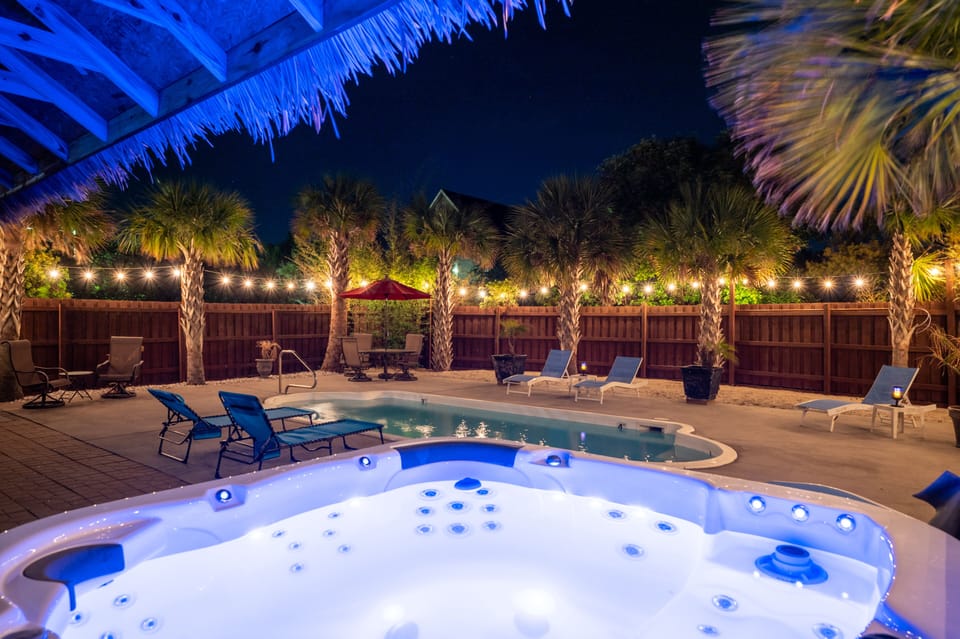 Sit in the hot tub, relax, and star gaze!  What else could one need?!