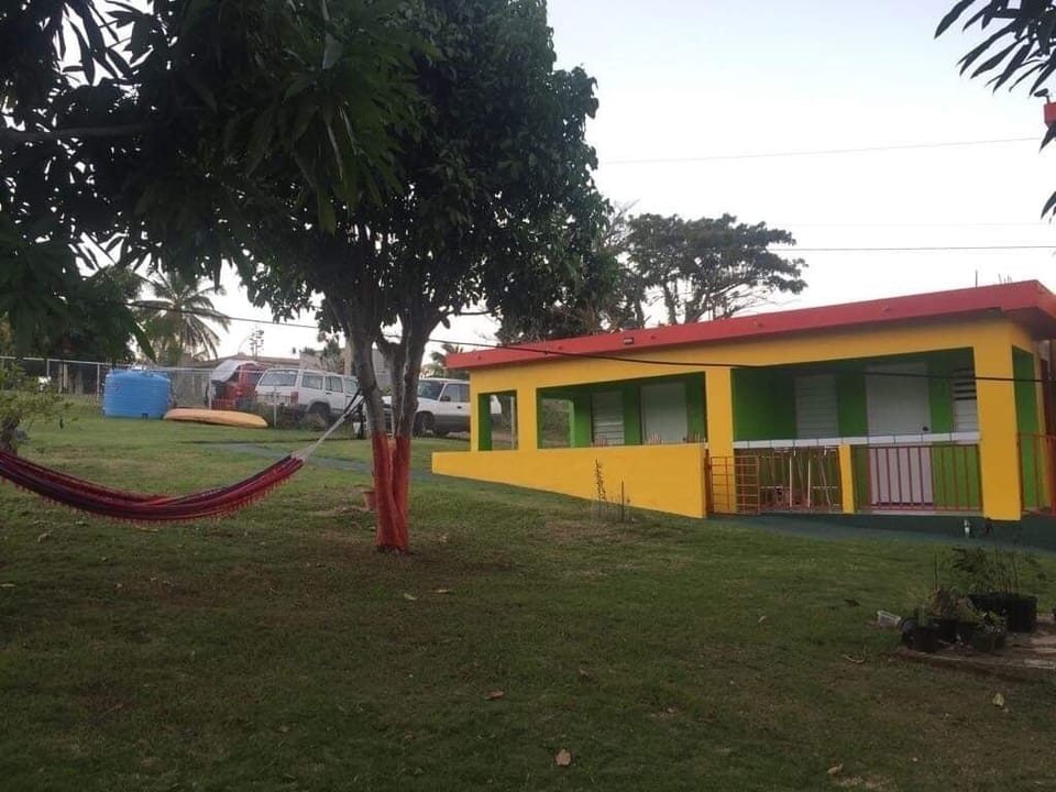 view of the studio from the yard