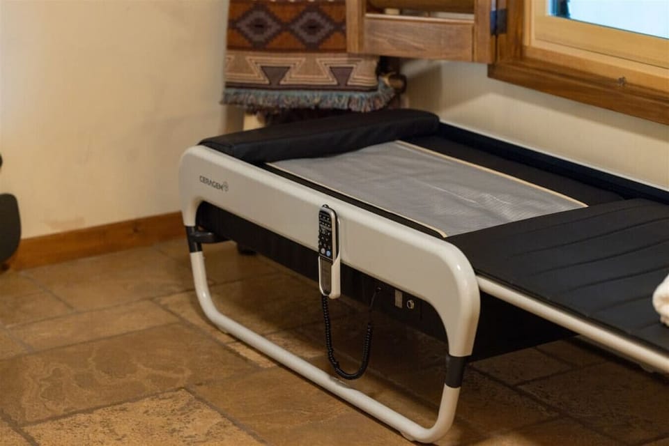 Whether you’re seeking a quiet moment of peace, a gentle massage session, or simply a cozy spot to unwind, this healing room offers a private sanctuary to restore balance and leave you feeling refreshed.