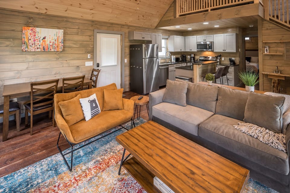 Open Concept Living Room, Dining Area and Kitchen