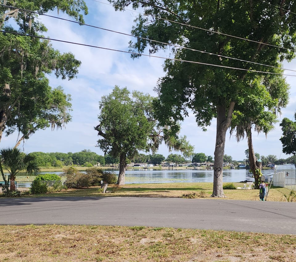 Included lake front lot across the way..... this is also the view from the house