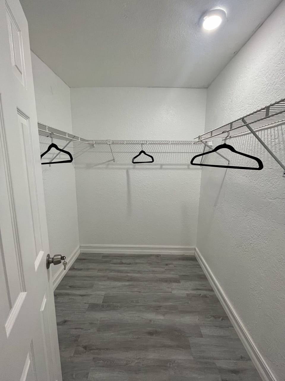 Large closet with ironing board and iron for longer stays!