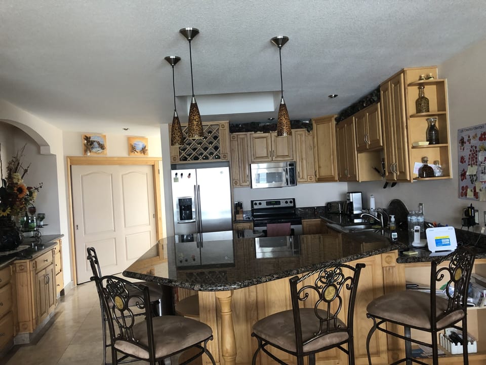 kitchen and laundry area view