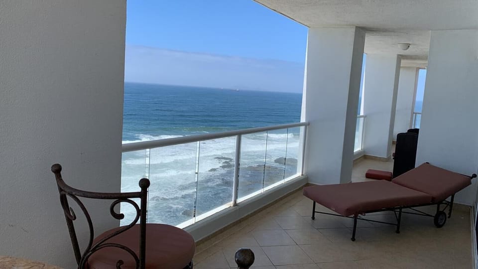 View of balcony facing west