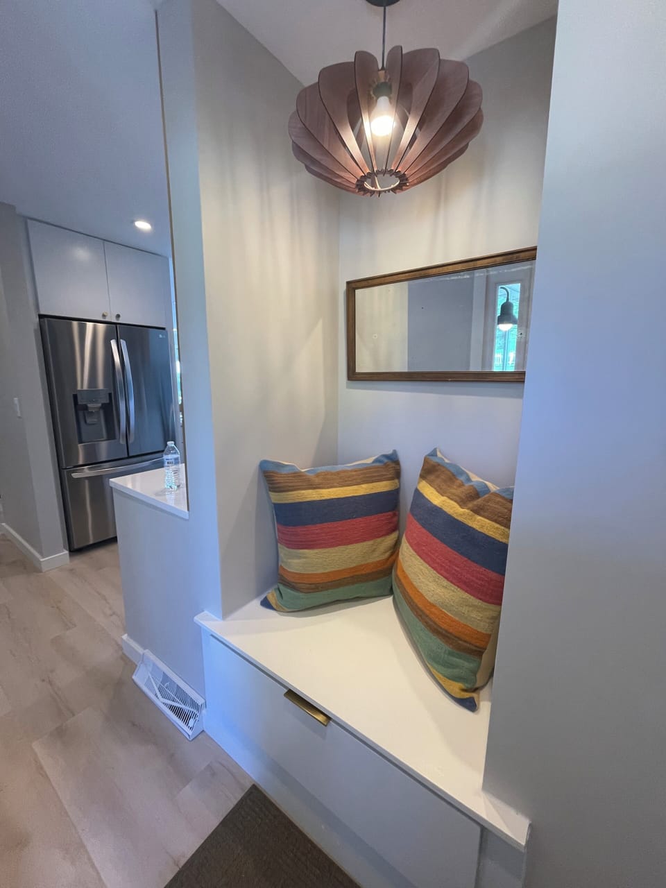 Enter the front door to relax and enjoy the view. 