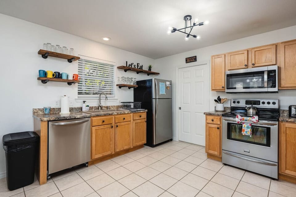 Just close the door to the convenient laundry room right off the kitchen when you are washing clothes. It`s quiet but you can typically hear the tones when the wash is done.