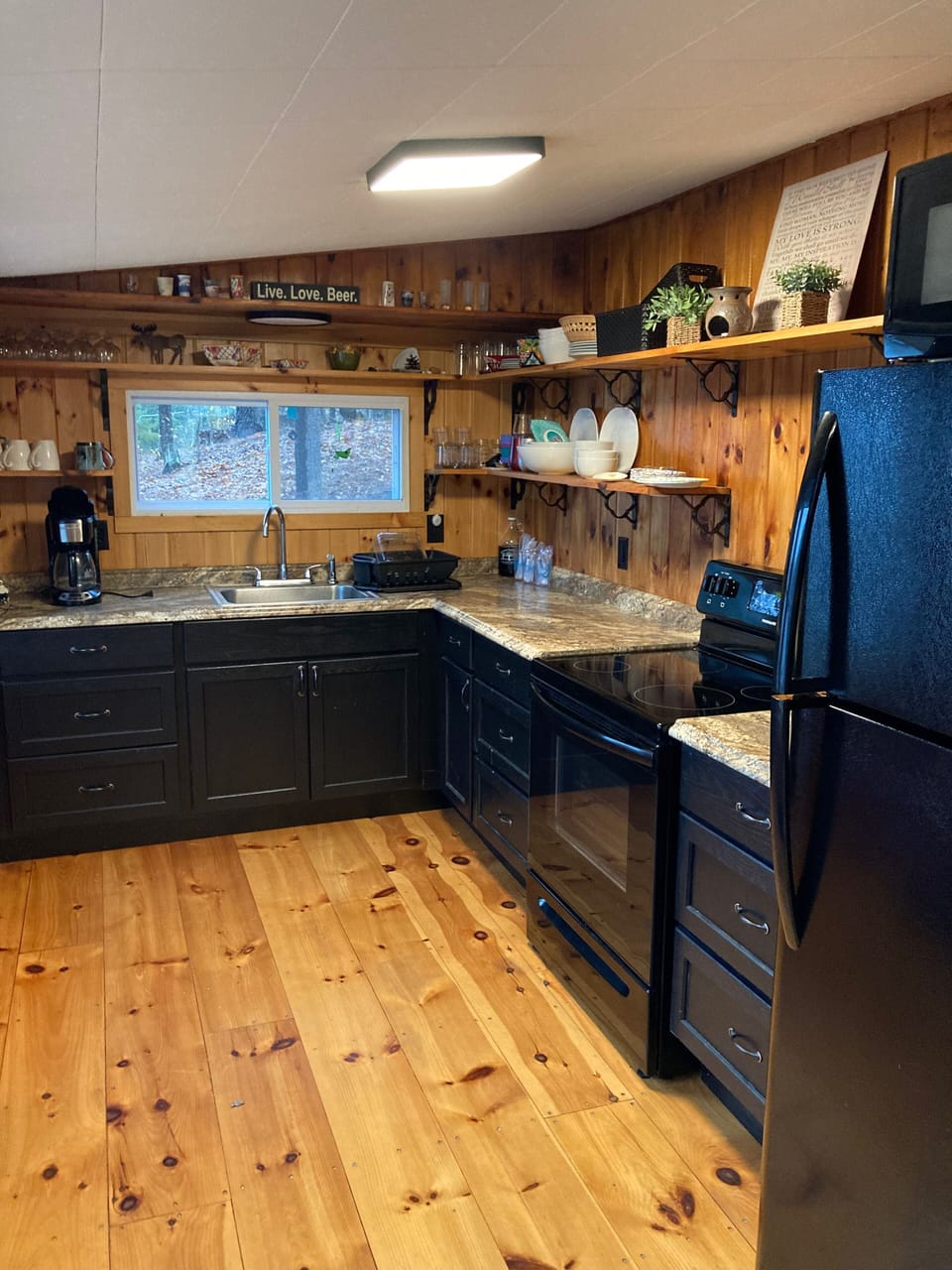 Fully stocked kitchen