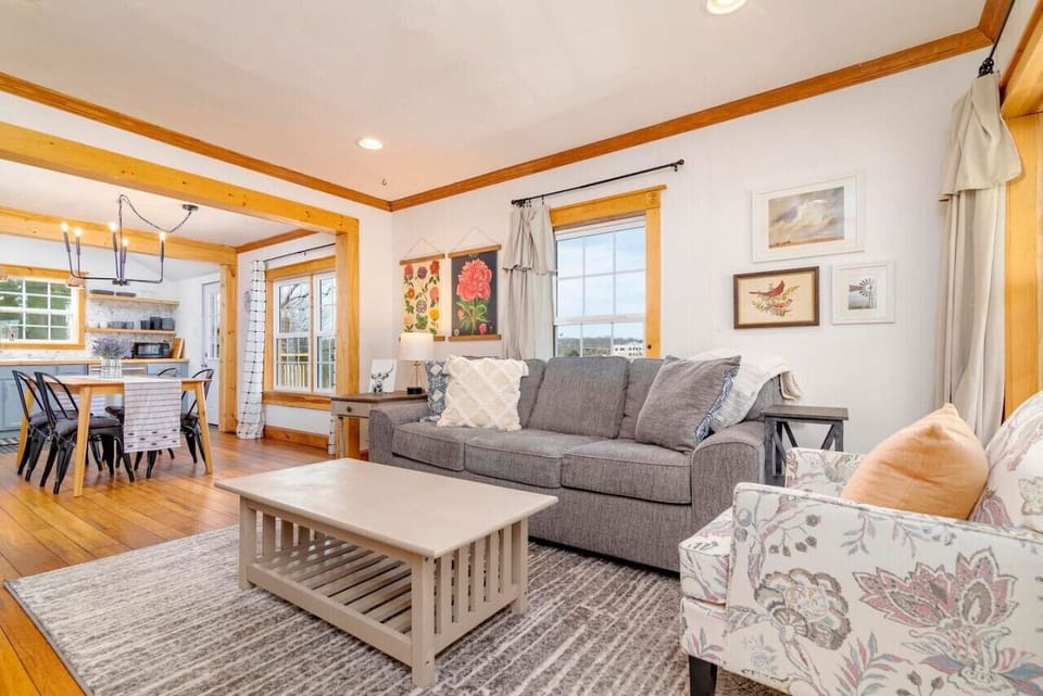 Relax in the cozy living room, designed for your comfort.