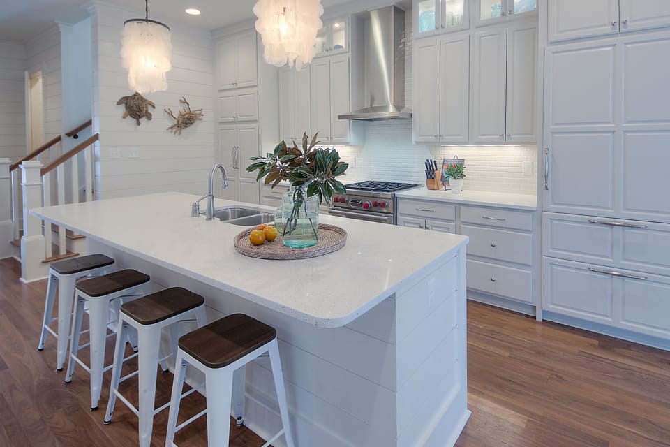 Large kitchen with Wolf Range & Sub Zero Refrigerator 